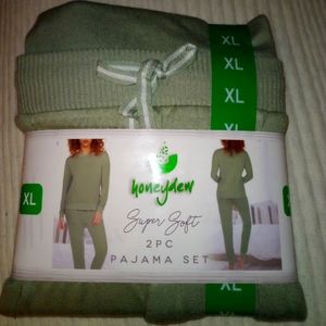 Honeydew Super Soft  2 pc Pajama Set XL Olive